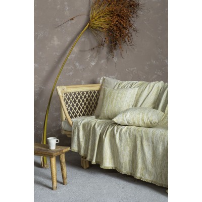 Ριχτάρι πολυθρόνας Sombre Green Nima Βαμβάκι Polyester 180X180