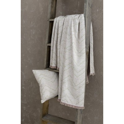 Ριχτάρι Τετραθέσιου Καναπέ Requiem Pink Nima Βαμβάκι Polyester 180x350