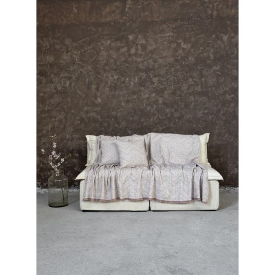 Ριχτάρι Τετραθέσιου Καναπέ Requiem Pink Nima Βαμβάκι Polyester 180x350