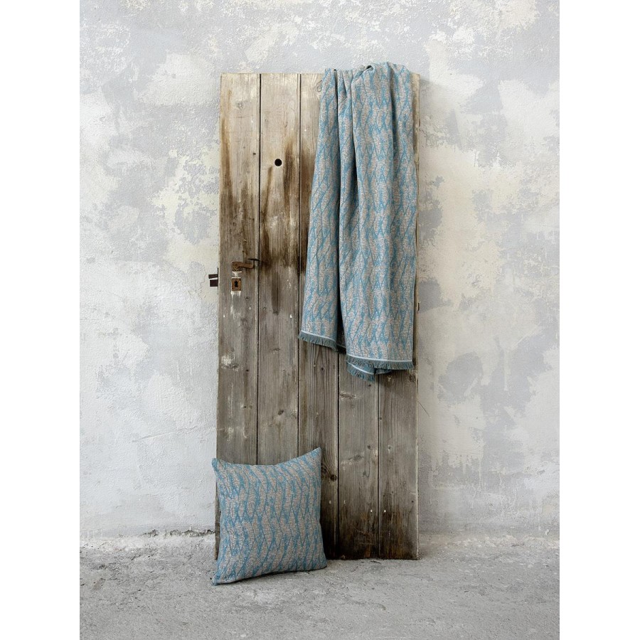 Ριχτάρι Τριθέσιου Καναπέ Teeter Aqua Nima Βαμβάκι Polyester 180X300 Ριχτάρι Τριθέσιου Καναπέ Teeter Aqua Nima Βαμβάκι Polyester 180X300