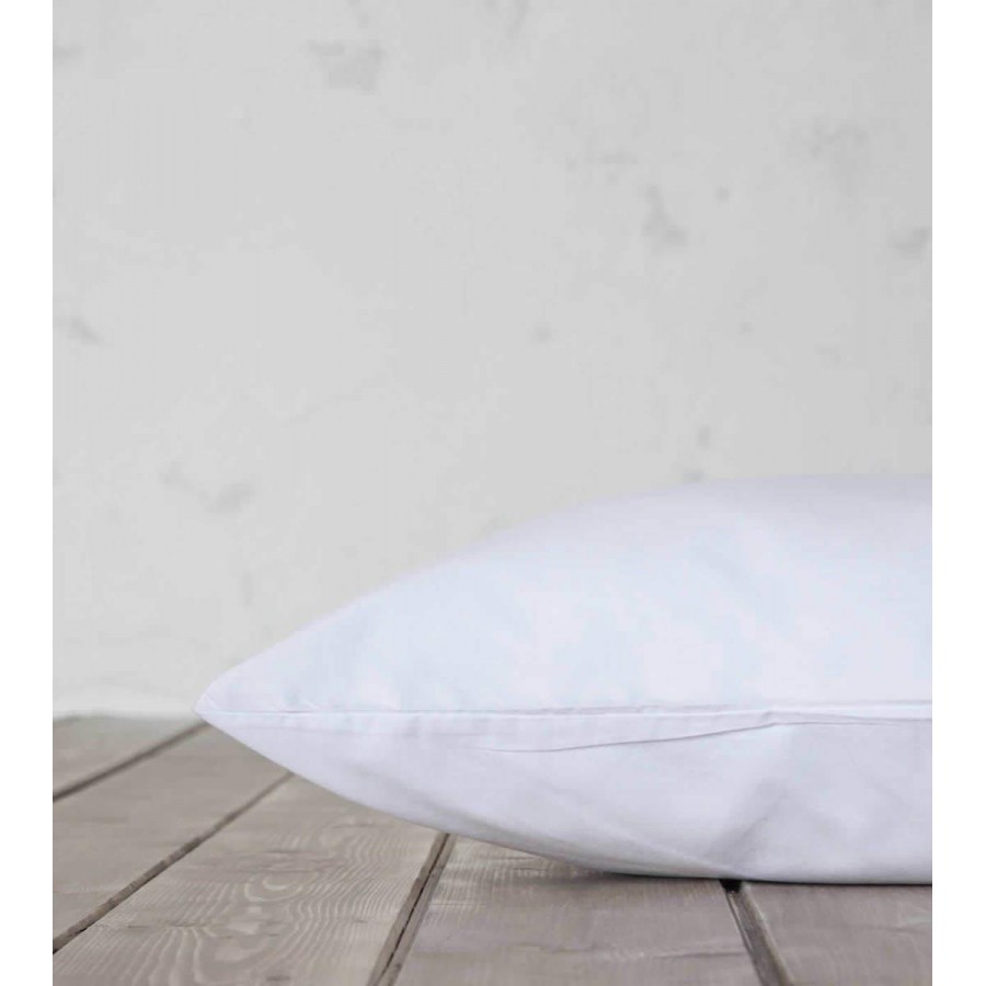 Σεντόνι Ημίδιπλο με Λάστιχο Primal White Nima Βαμβάκι 120X200+32