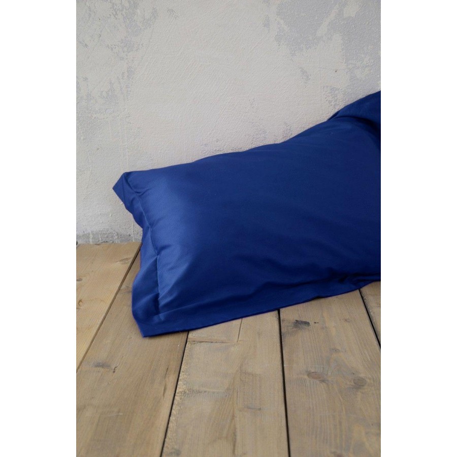 Σεντόνι Ημίδιπλο με Λάστιχο Unicolors Navy Blue Nima Βαμβάκι 120X200+32 Σεντόνι Ημίδιπλο με Λάστιχο Unicolors Navy Blue Nima Βαμβάκι 120X200+32