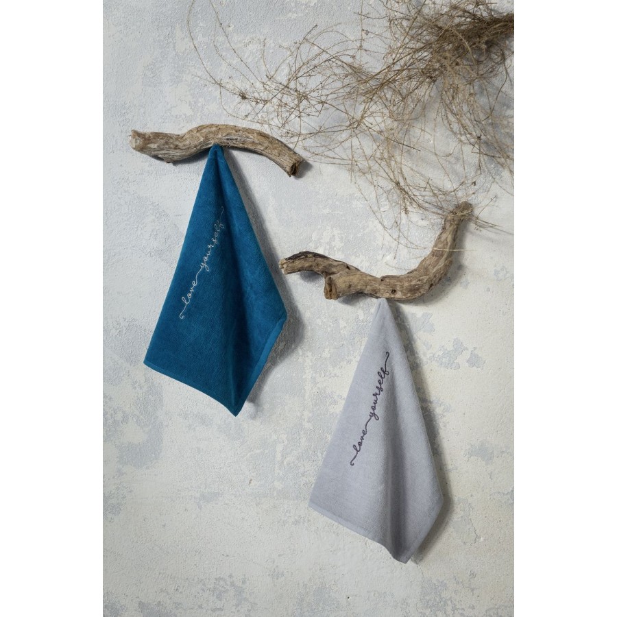 Σετ Λαβέτες 2 τεμ Love Yourself Nima Βαμβάκι 40X40 Σετ Λαβέτες 2 τεμ Love Yourself Nima Βαμβάκι 40X40