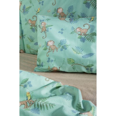 Σετ Σεντόνια Κούνιας με Λάστιχο Affe Nima Βαμβάκι 70X140