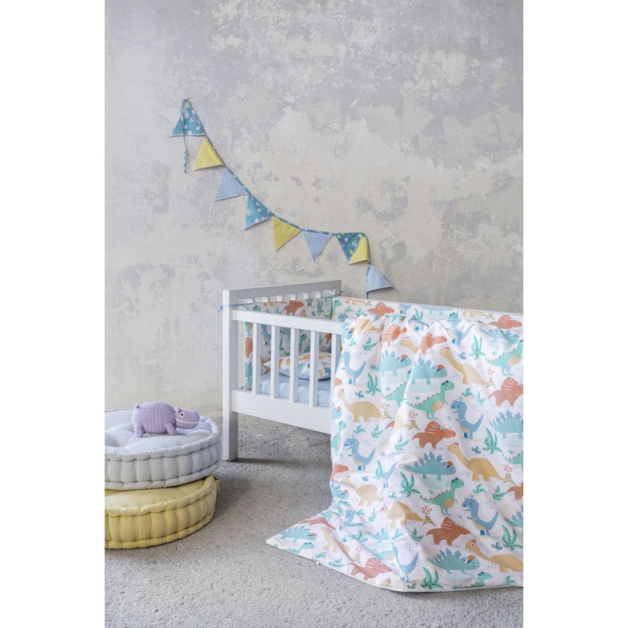 Σετ Σεντόνια Κούνιας με Λάστιχο Lelloland Nima Βαμβάκι 70X140