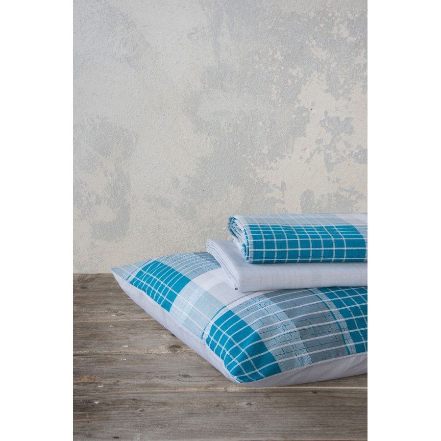 Σετ Σεντόνια Υπέρδιπλα με Λάστιχο Ascot Nima Βαμβάκι 160X200+32
