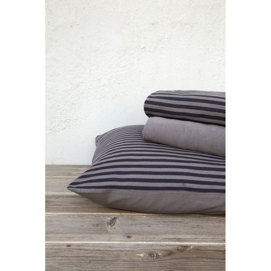 Σετ Σεντόνια Υπέρδιπλα με Λάστιχο Suave Dark Gray Nima Βαμβάκι 160X200+30