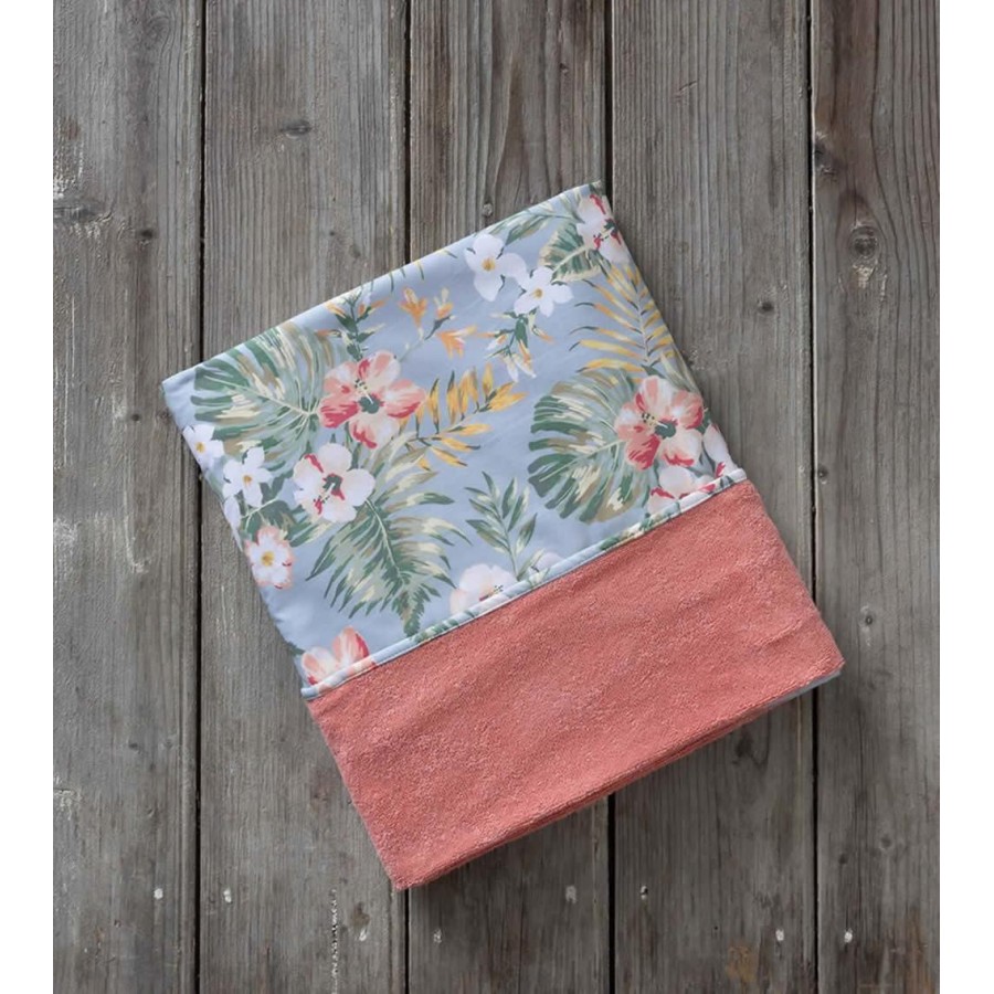 Τσάντα Θαλάσσης δυο όψεων Jungle Flower Nima Βαμβάκι 46X60