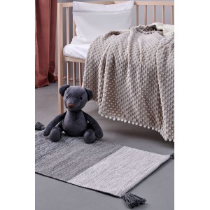 Χαλάκι Kids Décor Bloom Palamaiki Grey 50X80 Βαμβάκι