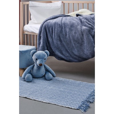 Χαλάκι Kids Décor Lila Palamaiki Blue 50X80 Βαμβάκι