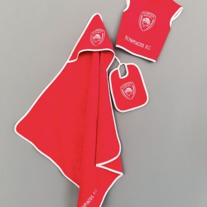 Σετ Λουτρού Βρεφικό Palamaiki Olympiacos Baby Block 37X40 - 20X25 