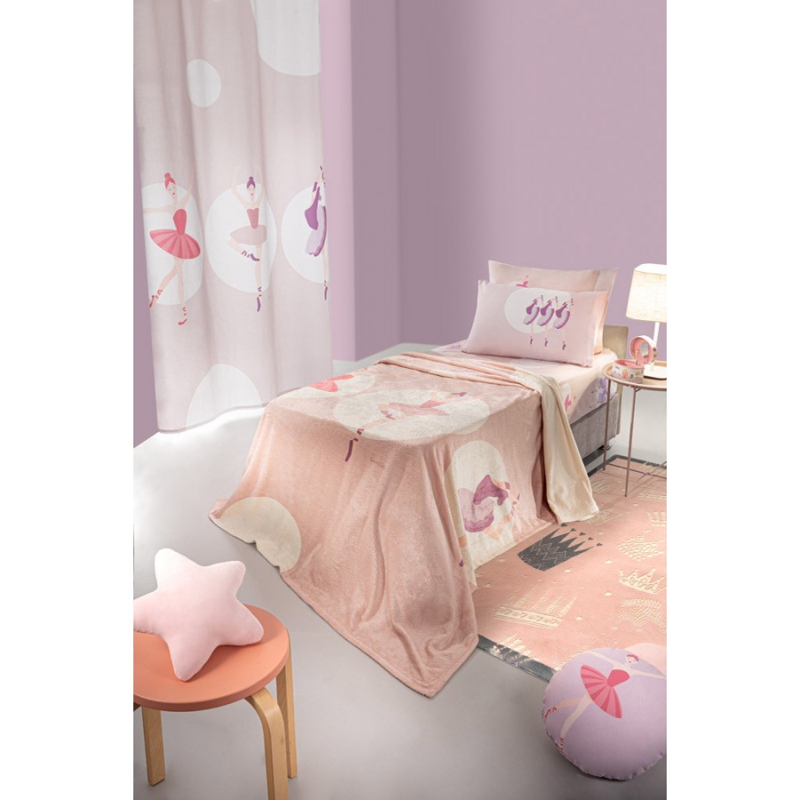 Κουβέρτα Βελουτέ Ultrasoft Ballerinas Μονή 160X220 Saint Clair Κουβέρτα Βελουτέ Ultrasoft Ballerinas Μονή 160X220 Saint Clair