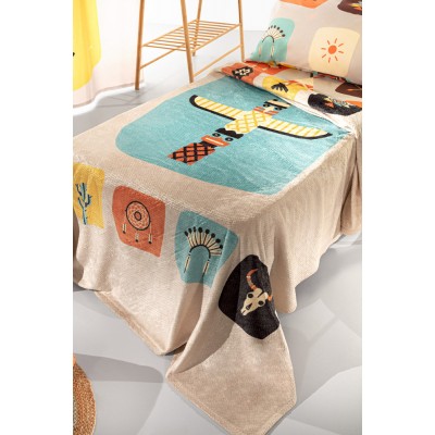 Κουβέρτα Βελουτέ Ultrasoft Indian Μονή 160X220 Saint Clair Κουβέρτα Βελουτέ Ultrasoft Indian Μονή 160X220 Saint Clair