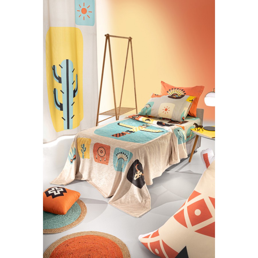 Κουβέρτα Βελουτέ Ultrasoft Indian Μονή 160X220 Saint Clair Κουβέρτα Βελουτέ Ultrasoft Indian Μονή 160X220 Saint Clair