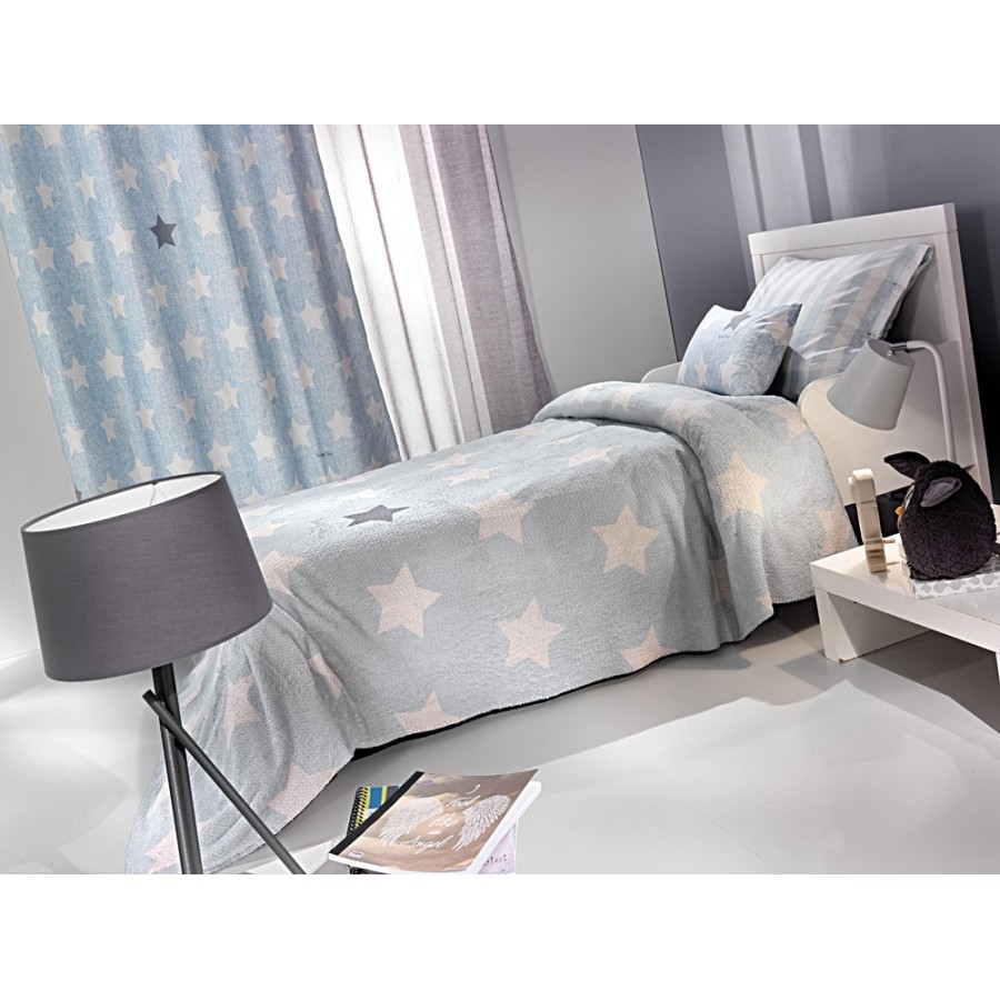 Κουβέρτα Βελουτέ Ultrasoft Pirineo Blue Μονή 160X220 Saint Clair Κουβέρτα Βελουτέ Ultrasoft Pirineo Blue Μονή 160X220 Saint Clair