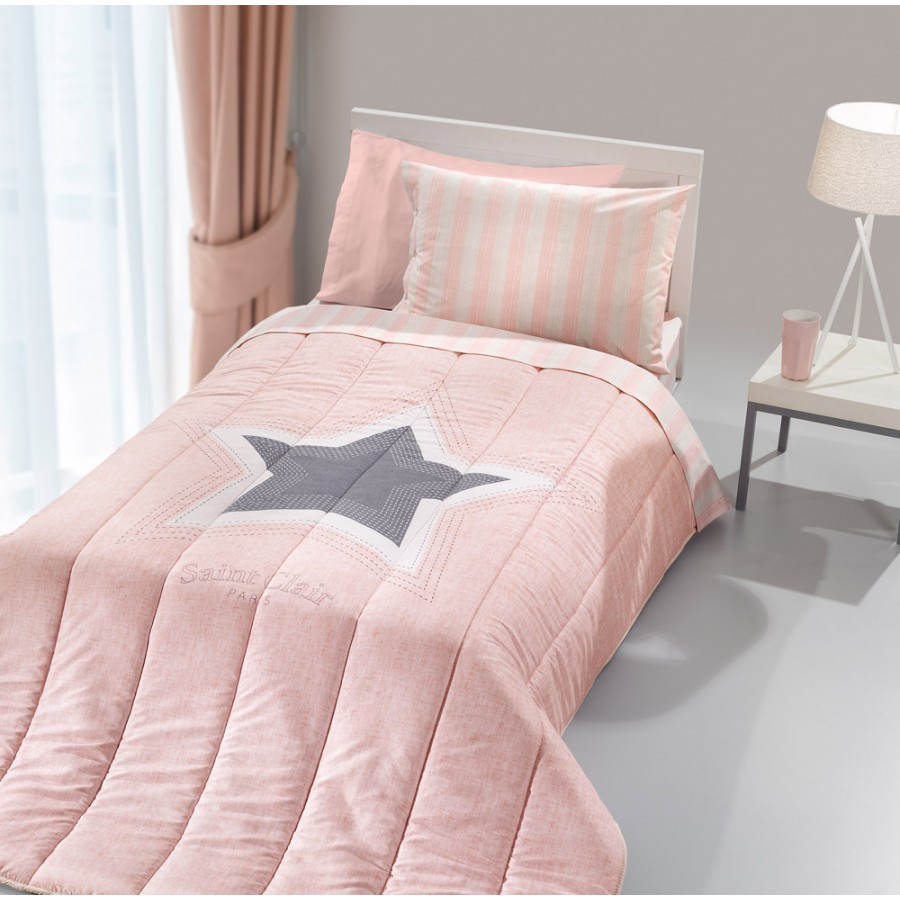 Παπλωματοθήκη Παιδική Pirineo Pink Suede 160X220 Saint Clair