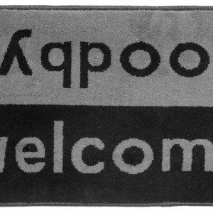 Πατάκι Εισόδου Fashion Welcome Black Grey Sdim 40X67