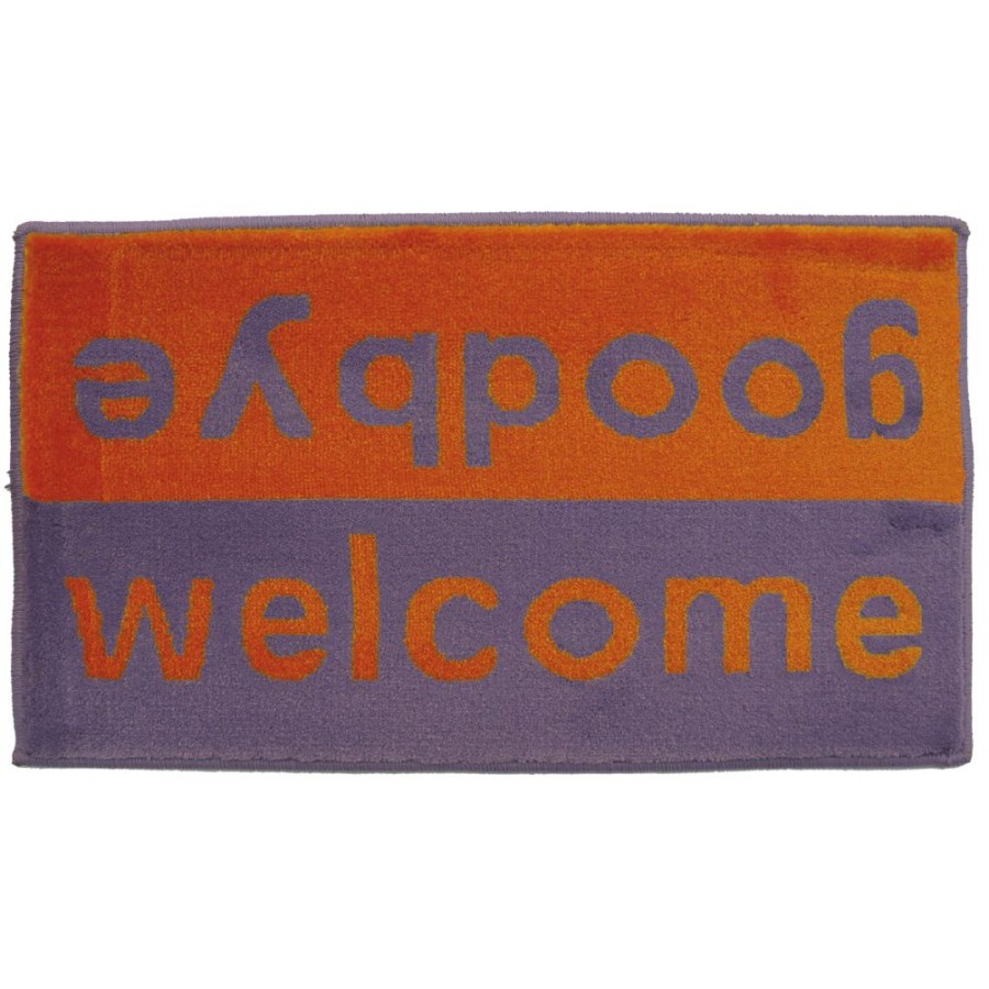 Πατάκι Εισόδου Fashion Welcome Purple Orange Sdim 40X67