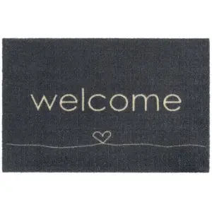 Πατάκι Εισόδου Sdim Ambiance 807 Welcome Heart Anthra 50X75