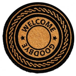 Πατάκι Εισόδου Sdim Ruco Round 002 Welcome Goodbye Φ60