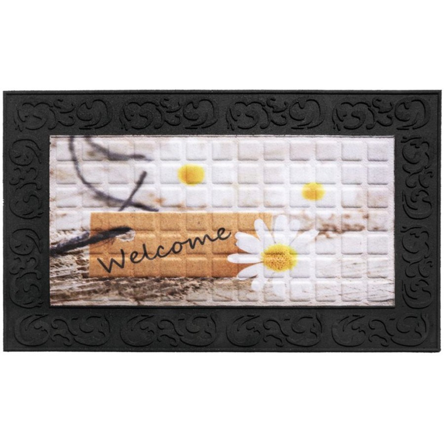 Πατάκι Εισόδου Sdim Venga 004 Welcome Daisies 45X75