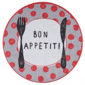 Πατάκι Κουζίνας Cook & Wash 401 Red Dots Bon Appetit Sdim Φ67