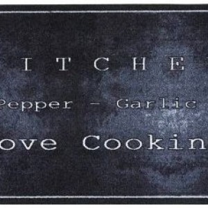 Πατάκι Κουζίνας Cook & Wash 690 Love Cooking Black Sdim 50X150