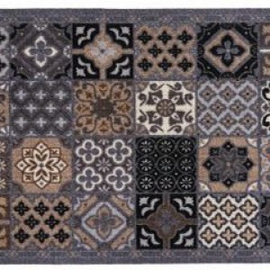 Ταπέτο Κουζίνας Cook & Wash 155 Patchwork tiles grey 50X150