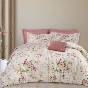 1660 Παπλωματοθήκη Σετ Υπέρδιπλη Prestige 220X240 Εκρού Das Home