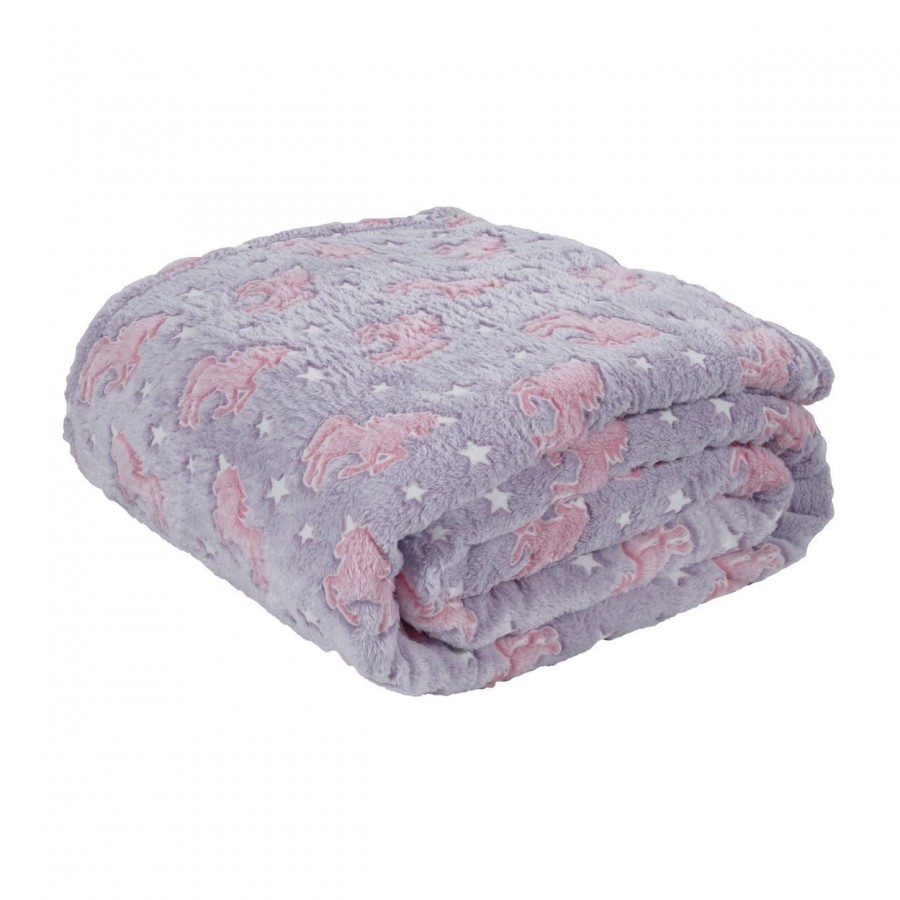 4833 Κουβέρτα Fleece 110X150 Relax Κούνιας Μωβ Das Home