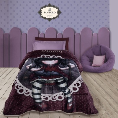 5034 Κουβέρτα Fleece Santoro Gorjuss Ruby 160X220 Μπορντώ Das Home