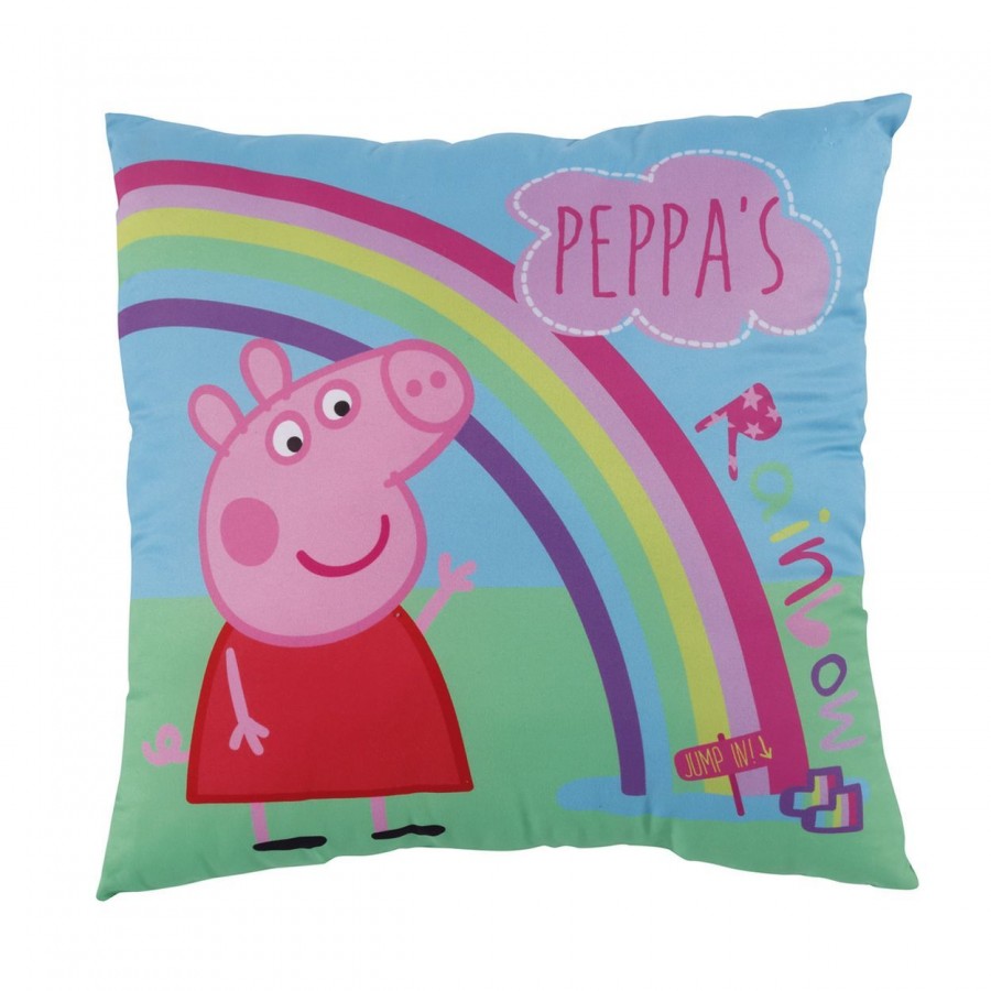 5512 Μαξιλάρι Φιγούρας Peppa Pig 40X40 Ροζ Das Home