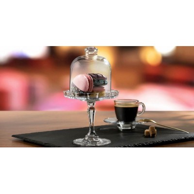 CARRE CUP AND SAUCER ESPRESSO TEMPERED 75CC P1728