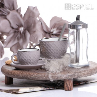 COOKIE DELIGHT ΦΛΙΤΖΑΝΙ ESPRESSO ΜΕ ΠΙΑΤΑΚΙ ΓΚΡΙ-ΚΡΕΜ ΜΕ ΜΑΥΡΟ ΣΤΟΜΙΟ 100CC 8,2Χ10ΕΚ