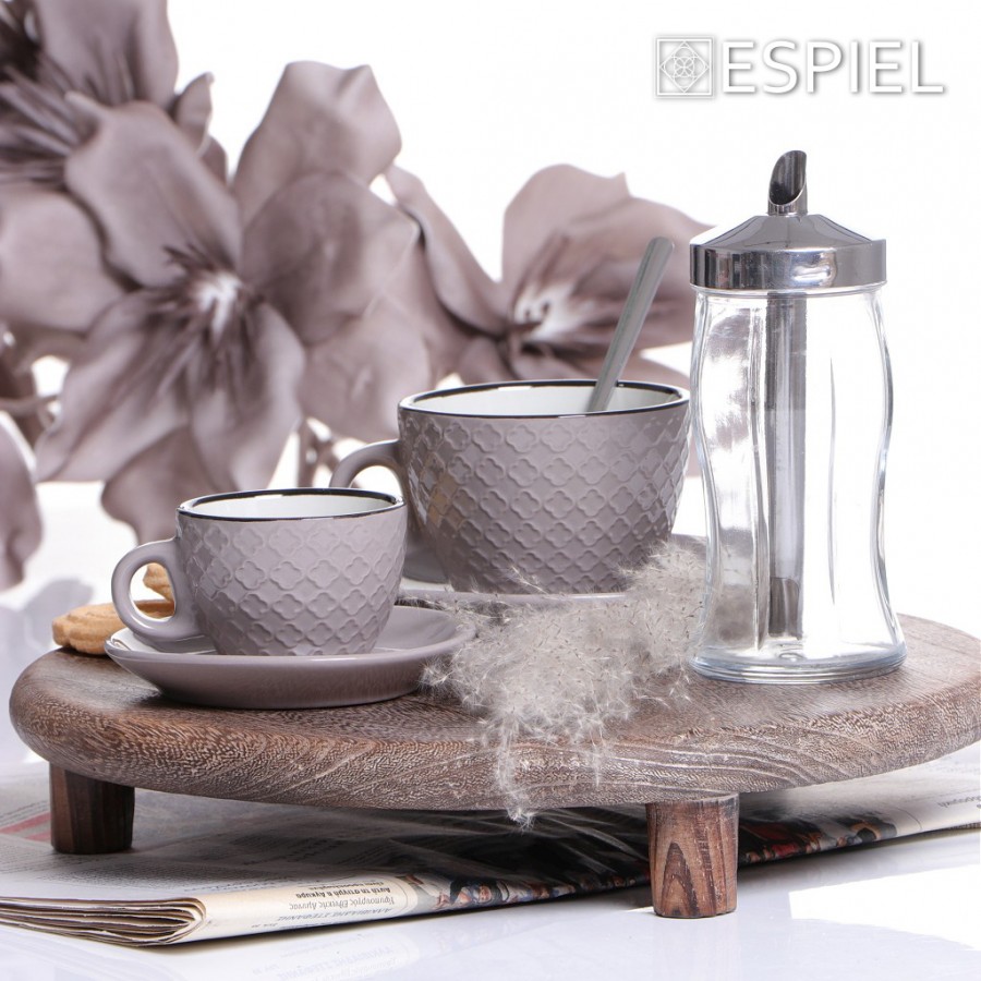 COOKIE DELIGHT ΦΛΙΤΖΑΝΙ ESPRESSO ΜΕ ΠΙΑΤΑΚΙ ΓΚΡΙ-ΚΡΕΜ ΜΕ ΜΑΥΡΟ ΣΤΟΜΙΟ 100CC 8,2Χ10ΕΚ