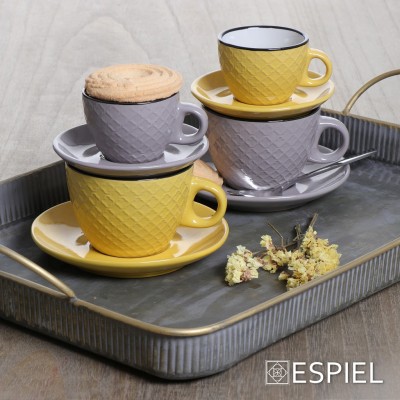 COOKIE DELIGHT ΦΛΙΤΖΑΝΙ ESPRESSO ΜΕ ΠΙΑΤΑΚΙ ΓΚΡΙ-ΚΡΕΜ ΜΕ ΜΑΥΡΟ ΣΤΟΜΙΟ 100CC 8,2Χ10ΕΚ