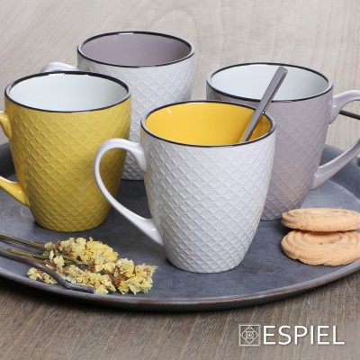 COOKIE DELIGHT ΚΟΥΠΑ JUMBO ΓΚΡΙ-ΚΡΕΜ ΜΕ ΜΑΥΡΟ ΣΤΟΜΙΟ 560CC 8,2Χ10ΕΚ