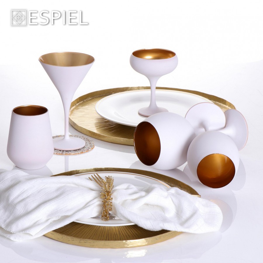 MAYA WHITE GOLD ΠΟΤΗΡΙ ΣΑΜΠ. COUPE ΛΕΥΚΟ-ΧΡΥΣΟ ΜΑΤ 270CC 9,5Χ13,2ΕΚ