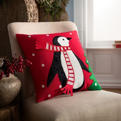 Χριστουγεννιάτικη Μαξιλαροθήκη 867/02 43X43 Κόκκινο Gofis Home