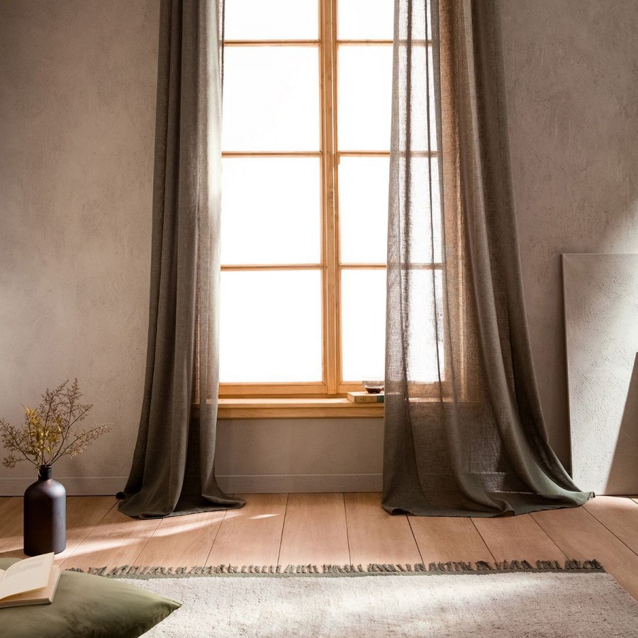 Κουρτίνα Με Τρέσα Combe 502/07 140X280 Χακί Gofis Home Κουρτίνα Με Τρέσα Combe 502/07 140X280 Χακί Gofis Home