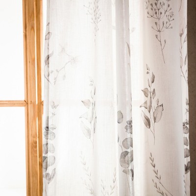 Κουρτίνα Με Τρέσα Dark Leaves 997 140X280 Gofis Home