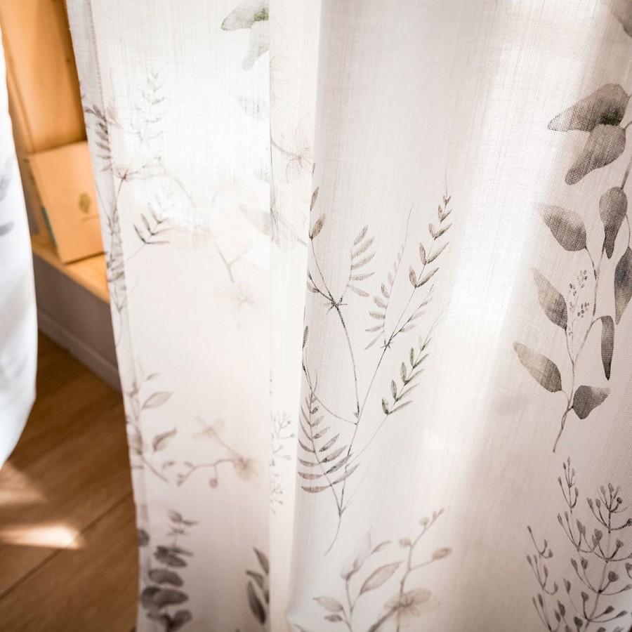 Κουρτίνα Με Τρέσα Dark Leaves 997 140X280 Gofis Home