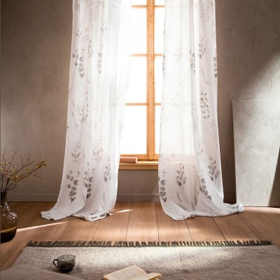 Κουρτίνα Με Τρέσα Dark Leaves 997 140X280 Gofis Home