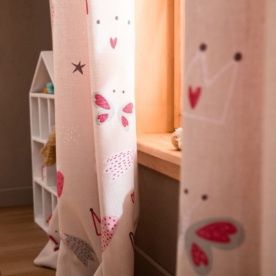 Κουρτίνα Με Τρέσα Sugar 298/02 140X280 Κόκκινη Gofis Home