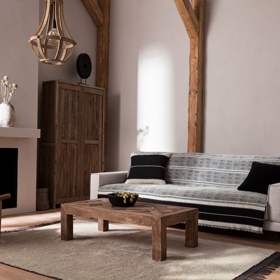 Ριχτάρι Διθέσιου Καναπέ Duncan 959/14 180X250 Μαύρο /Offwhite Gofis Home