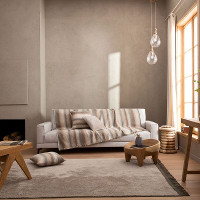 Ριχτάρι Διθέσιου Καναπέ Groovy 985/06 180X250 Μπεζ/Γκρι Gofis Home