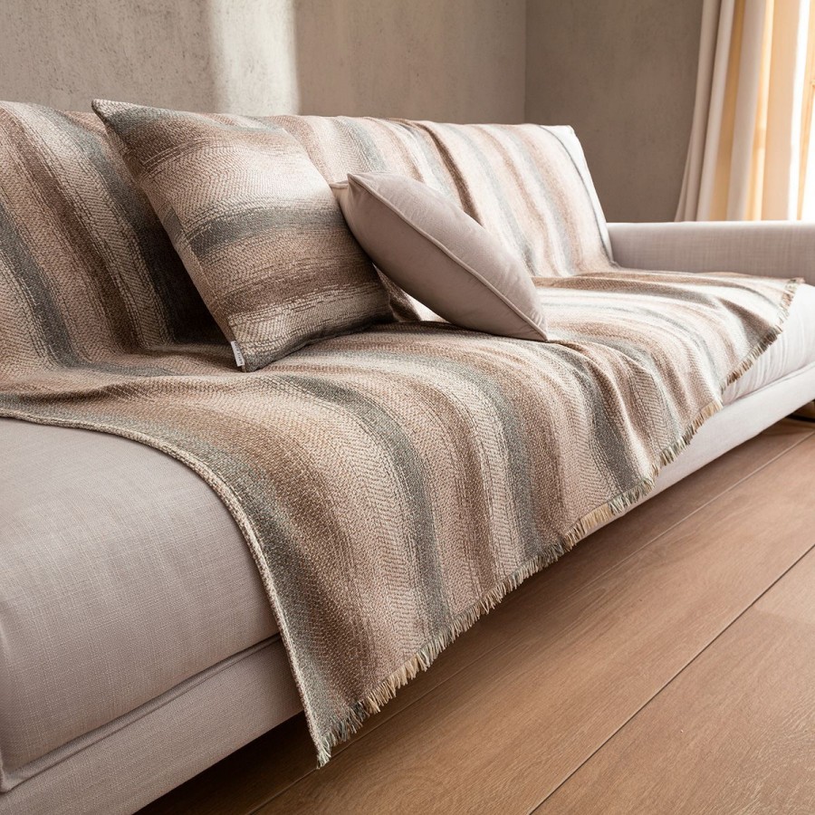 Ριχτάρι Διθέσιου Καναπέ Groovy 985/06 180X250 Μπεζ/Γκρι Gofis Home