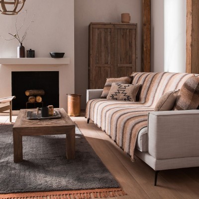 Ριχτάρι Διθέσιου Καναπέ Groovy 985/13 180X250 Καφέ Gofis Home