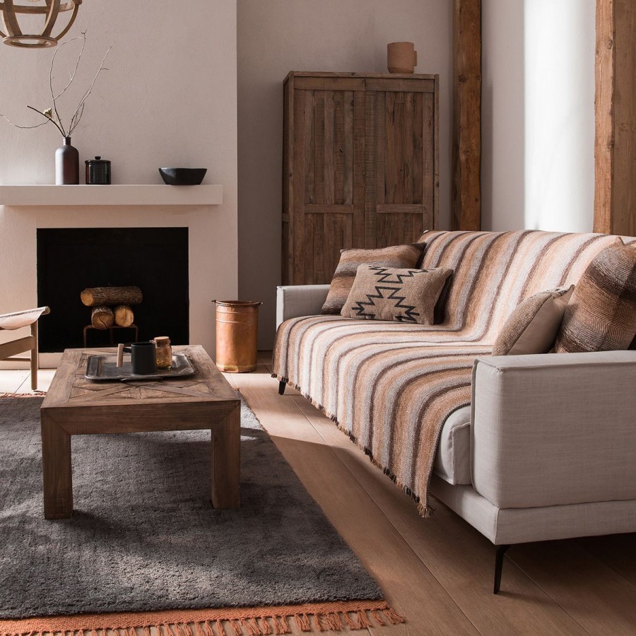 Ριχτάρι Διθέσιου Καναπέ Groovy 985/13 180X250 Καφέ Gofis Home