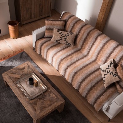 Ριχτάρι Διθέσιου Καναπέ Groovy 985/13 180X250 Καφέ Gofis Home